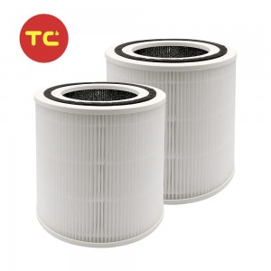 3-in-1 H13 HEPA Filter Replacement TT-AP005 Compatible with Taotronics Air Purifier
