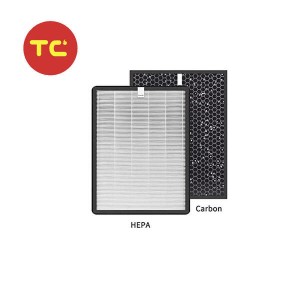 H13 True HEPA Air Purifier Filter and Activated Carbon Filter Set Replacement for Whirlpool WA- 3001FS Air Purifier