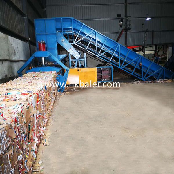The Efficiency of the automatic waste cardboard baler?