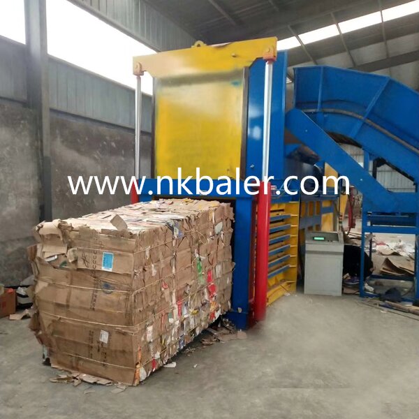 Briefly explain the advantages of the waste cardboard baler