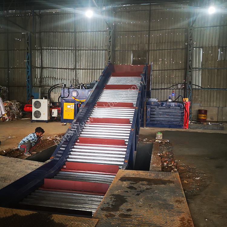 Chain Steel Conveyor For Baling Machine