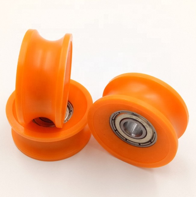 V groove plastic coated mini ball bearing