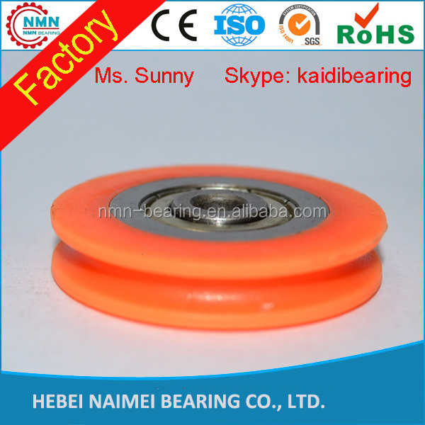 Manufactur standard Thin Wall Ball Bearings - Electric cable nylon wire guide pulley wheels with bearings – Naimei