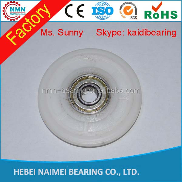 Special Price for Full Complement Roller Bearings - Plastic coated sliding pulley roller for Window or door – Naimei