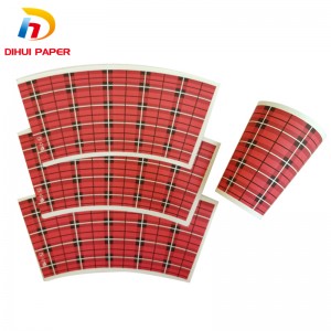 China Wholesale Cup Paper Fan Manufacturers Suppliers –  Double PE coated paper cup fan for hot and cold drink  – Dihui