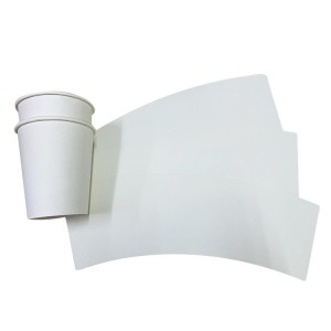 Вентилятор бумажного стаканчика с покрытием PE Пустой бумажный стаканчик Сырьевой вентилятор