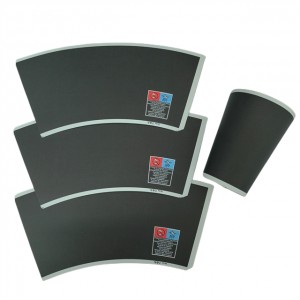 Ixabiso eliphantsi PE Coated Paper Cup Blanks Paper Fan for Paper Cup