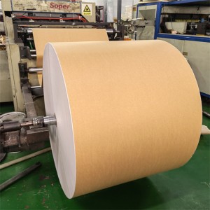 Kraft enkelt pe coated papirrulle til papirkopper