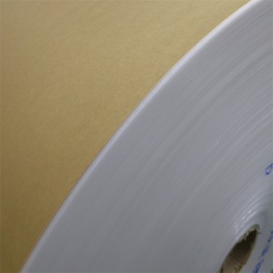 Рулон крафт-бумаги с одинарным полиэтиленовым покрытием для бумажных стаканчиков