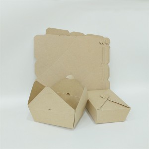 Khoom noj khoom haus Box - Hoobkas Custom Paper Box rau Khoom noj khoom haus Lunch Box Takeaway