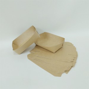 Disposable food packaging for takeaway food boat trays