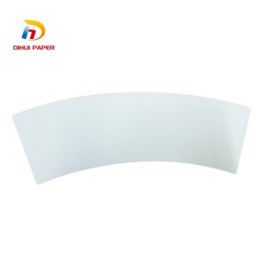 China Wholesale Sun paper cup fan Manufacturers Suppliers –  Paper cup fan coated PE blank paper cup raw material fan  – Dihui