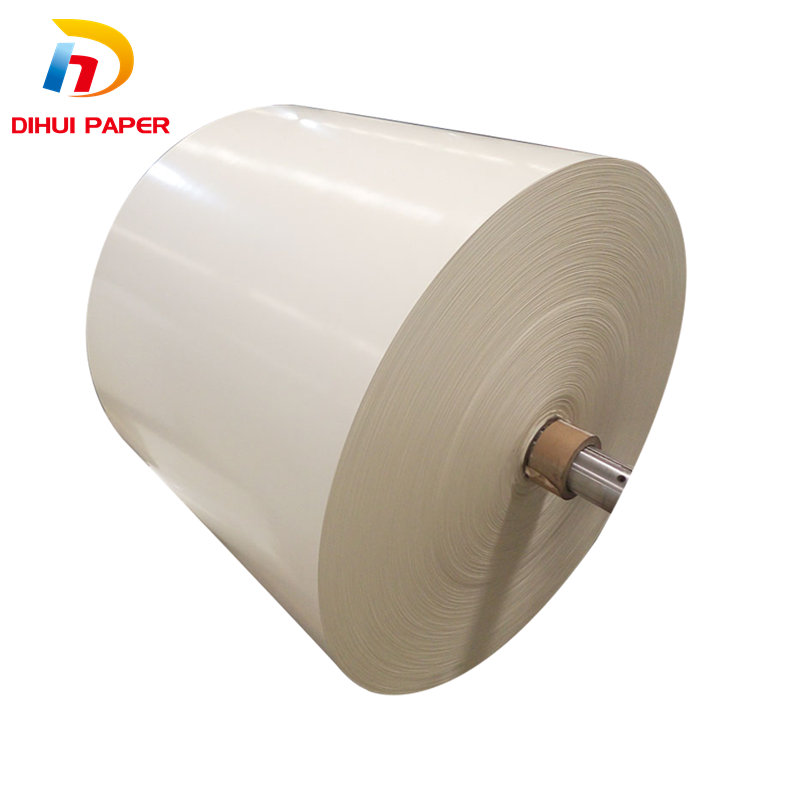 China Wholesale Is Pe Coated Paper Recyclable Manufacturers Suppliers –  food grade PE Coated Paper Cup Roll for paper cup fan  – Dihui detail pictures