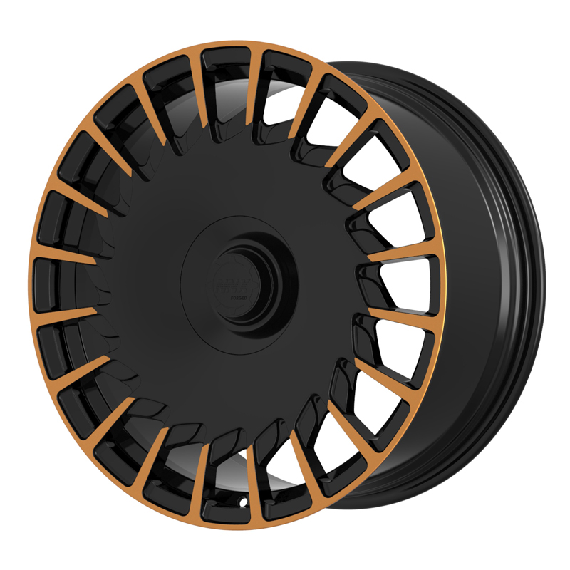 NNX-D170 19-дюймовые индивидуальные кованые диски 5 × 112/120/130 Ярко-черные моноблочные алюминиевые колеса высокого качества для легковых автомобилей