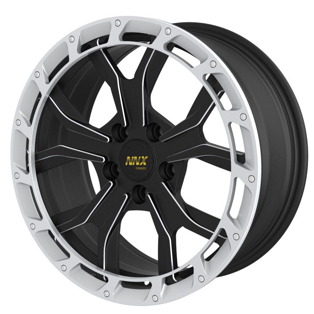 NNX-D766    China Forged Nice Alloy Rims For Cars 17 Inch Black Wheels  5*114.3