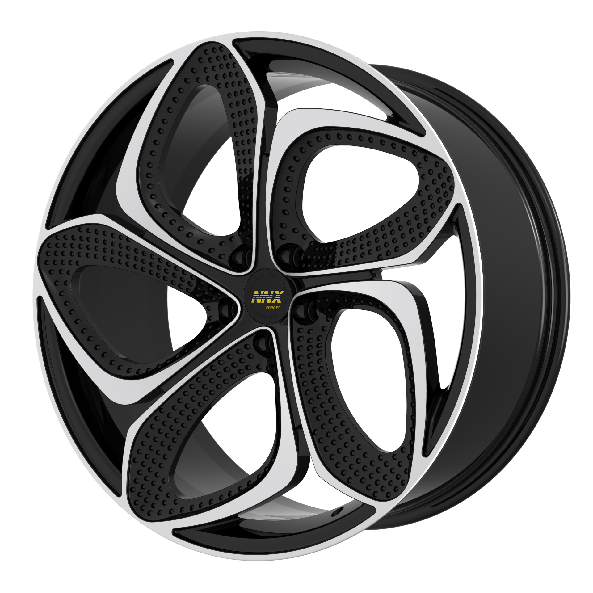 NNX-D423  High quality black forged aluminium alloy wheel car alloy wheels 5×120