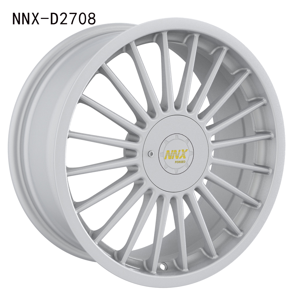 NNX-D2708 Llantas de aleación forjadas monobloque de lujo personalizadas de 1 pieza para autos de carreras de alta gama