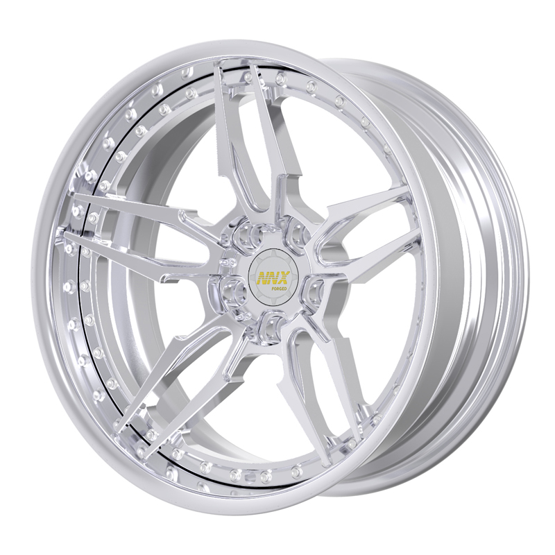 NNX-S135   21 Inch Lip Polished Customized Center Color New Design Forged wheel Rims With Brushed 5×112 Car Passenger Wheels