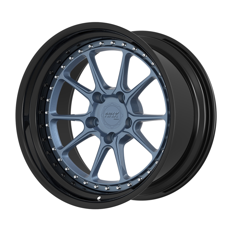 NNX-S36 Último diseño 2 piezas 18 19 20 21 22 24 pulgadas Llantas de aleación de cubo de ruedas de coche forjadas personalizadas negras