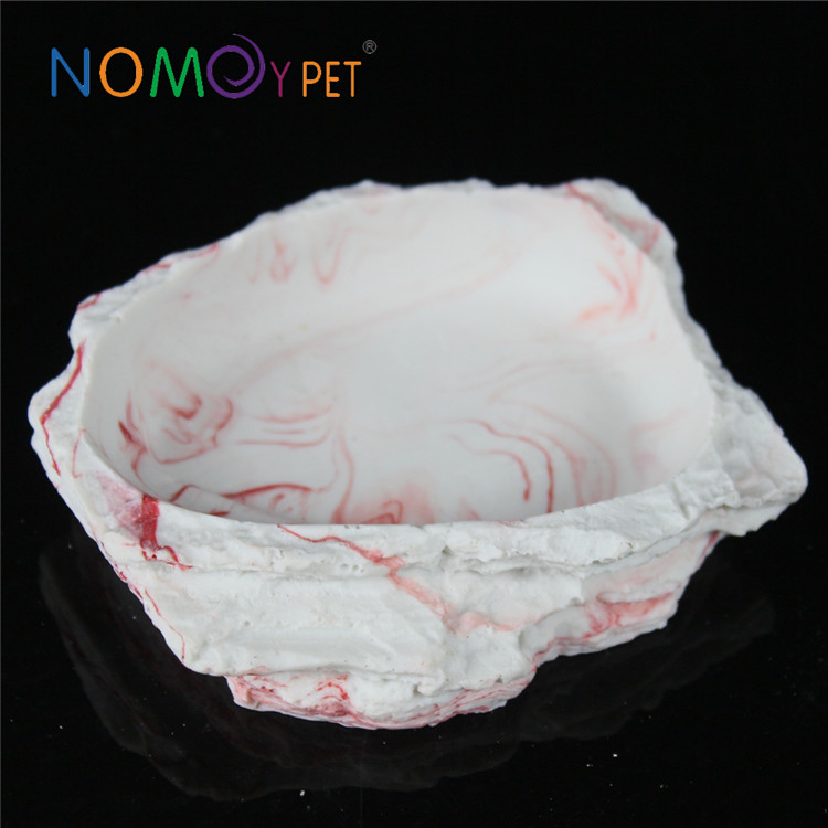 Factory source Leopard Gecko Water Bowl - Resin bowl pink lines S – Nomoy
