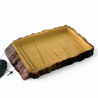 OEM/ODM Supplier Turtle Dock For 75 Gallon Tank - Resin brown wooden food dish – Nomoy