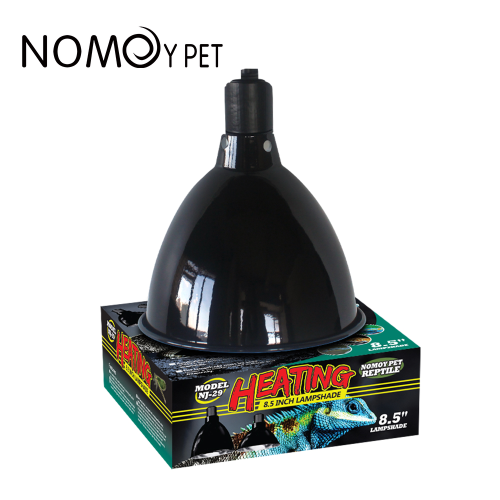 China OEM T5 Light Fixtures Reptile - 8.5 inch bright black high deep dome lamp shade NJ-29-B – Nomoy