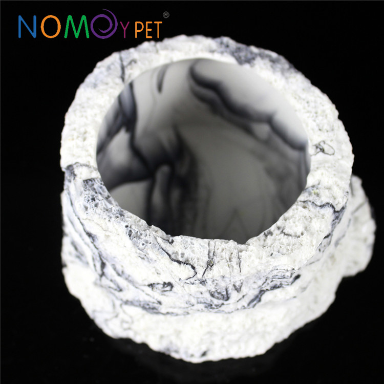 Manufacturer for Cork Background Terrarium - Round resin bowl grey lines L – Nomoy