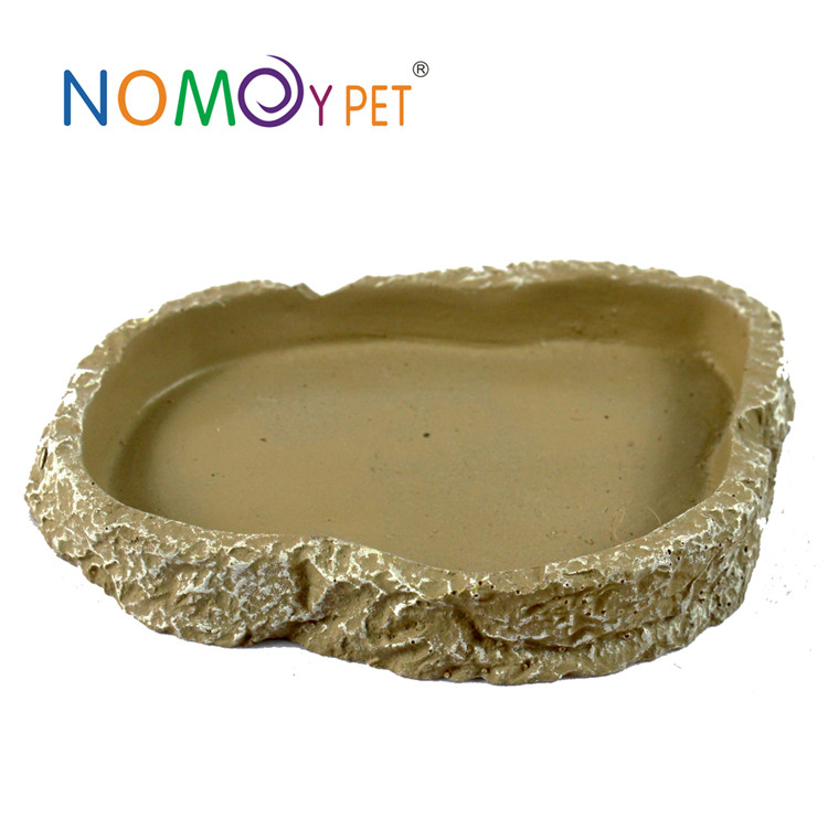 High reputation Rock Filter For Turtle Tank - Resin yellow food bowl – Nomoy