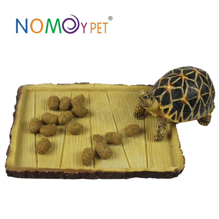 Factory best selling Snake Holder Stick - Resin yellow wooden food dish – Nomoy