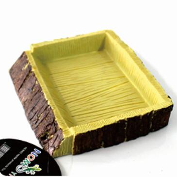 China wholesale Best Turtle Basking Platform - Square resin food bowl – Nomoy