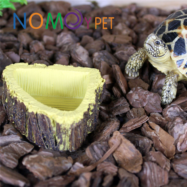 High reputation Rock Filter For Turtle Tank - Resin corner food bowl – Nomoy
