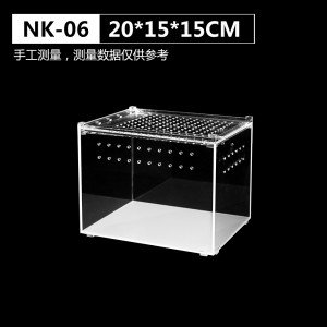 PriceList for China Acrylic Pet Feeding Box for Crawler / Horned/ Crab/ Spider