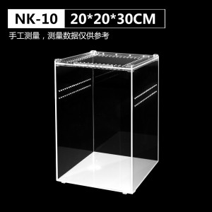 PriceList for China Acrylic Pet Feeding Box for Crawler / Horned/ Crab/ Spider