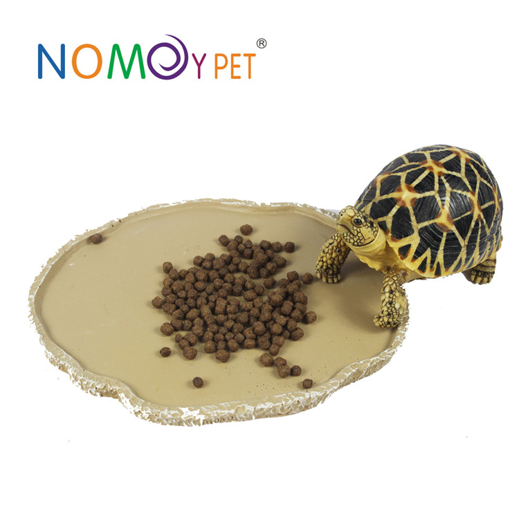 Trending Products Diy Turtle Platform - Round yellow resin flat food dish – Nomoy