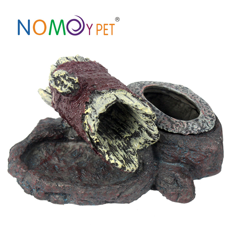 Factory wholesale Large Resin Outdoor Turtle - Resin decoration food & water bowl – Nomoy