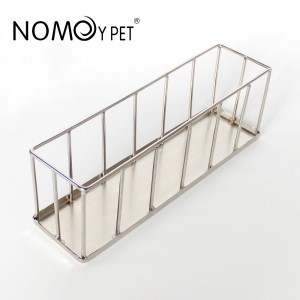 Rectangle stainless steel food water dish NFF-75 Rectangle
