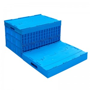Space-saving folding box for easy storage