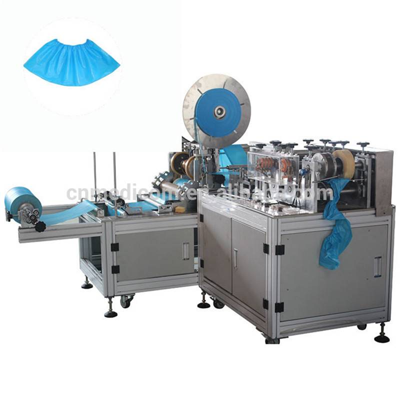 Best Price on Machinery Industry Equipment Shoes Cover - Factory Price Automatic Disposable PE CPE Plastic Shoe Cover Machine – HRF