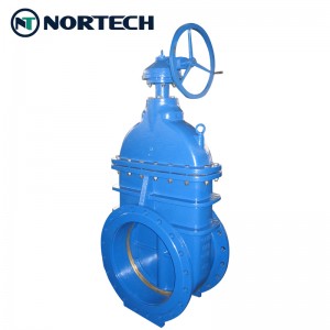 China Large gate valve metal seated Ductile Cast Iron Ggg50 Flanged DIN Standard Whole Sale China factory Supplier