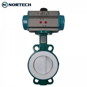 Industrial EPDM PTFE Resilient Soft Seat Pneumatic Motorized Wafer Type/Flange Butterfly Valve China factory with high quality