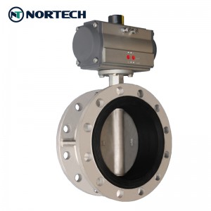 Wholesale Industrial Pneumatic butterfly valve China factory supplier Manufacturer