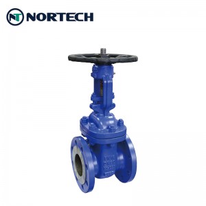 EPDM Rubber Coated Wedge Rising Stem Resilient Seat Gate Valve China factory