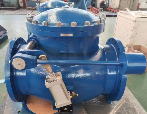 Air cushioned swing check valve ready for Shipment