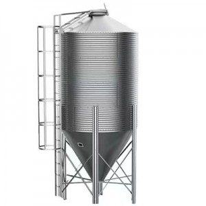Galvanized tower for feed for pig farm