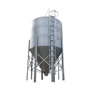 Pig farm galvanized steel feed tower warehouse sales price concessions
