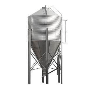China manufacture galvanized steel poultry farm silo for sale