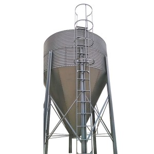 Galvanized poultry feed tower silo animal feed tower