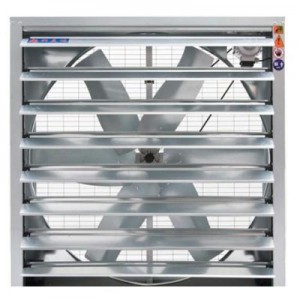 Push-pull fan for industrial ventilation