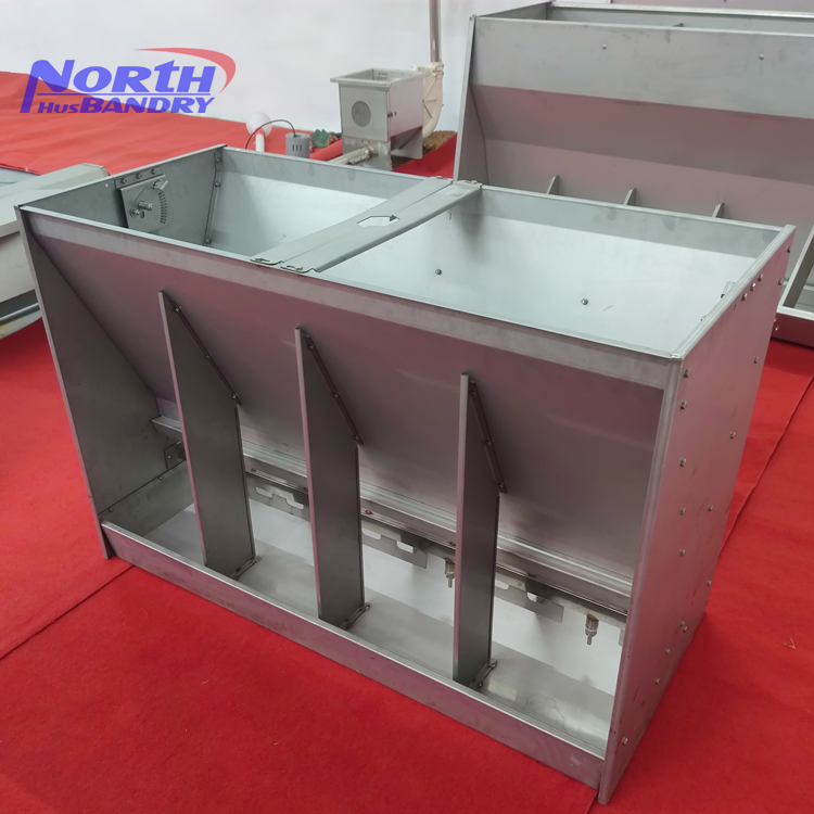 Wholesale China Plastic Cooling Pad Factory Exporters –  Wet Dry Feeders Trough STAINLESS STEEL PIG FEEDERS  – North Husbandry