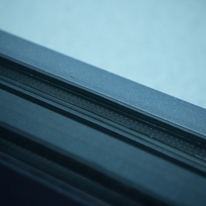 New Design Matte Black Frame Slim Aluminium Sliding Door System With Soft Closing Narrow Frame